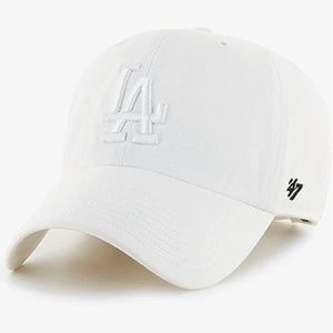 '47 Los Angeles Dodgers Baseball Cap - White on White